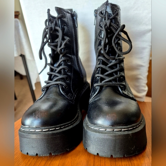 Wild Fable Black Lace-Up Women's Boots 6,5 - Picture 5 of 11